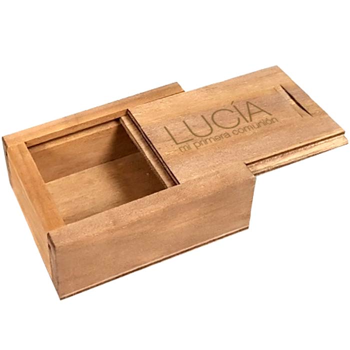 Caja de madera USB